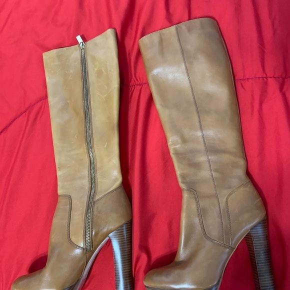 Michael Kors heeled leather boots - Picture 1 of 4